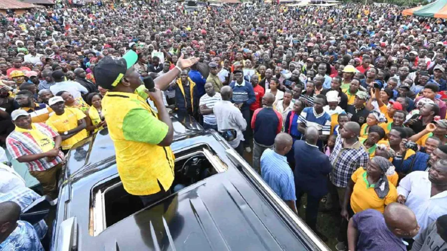 TIFA Opinion Poll Puts UDA's William Ruto Ahead Of Azimio's Raila Odinga 